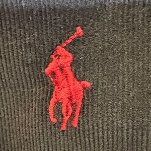 Ralph Lauren Brown Corduroy Button-Down Shirt with Red logo, Loose Cut, L